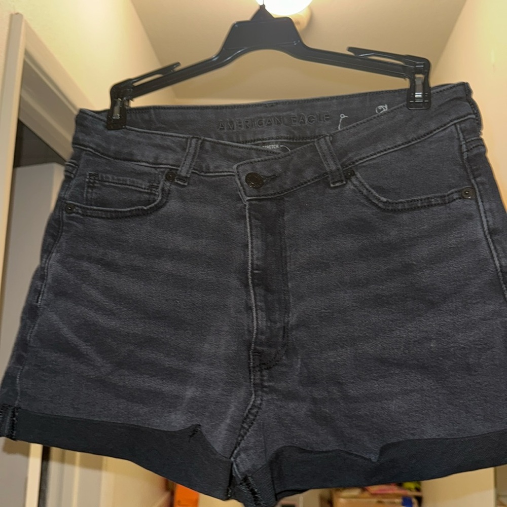 Black Jean shorts